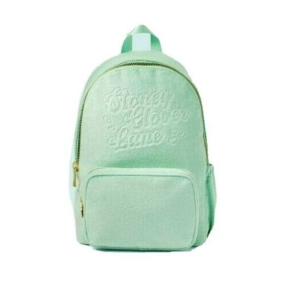 Stoney Clover Lane x Target Terry Cloth Embossed Backpack Light Green 15.75" - Picture 2 of 12